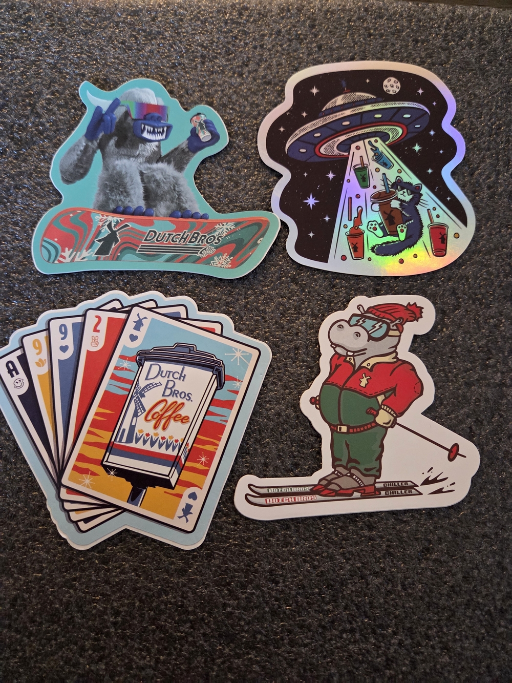 Dutch Bros 4 Pack Of Stickers